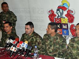 Conferencia de mililtares liberados por las Farc