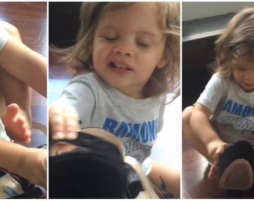 La lucha de Francesca Icardi para ponerse los tacos de Wanda