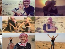Wanda Nara y Mauro Icardi en el desierto. Wanda Nara y Mauro Icardi en el desierto.