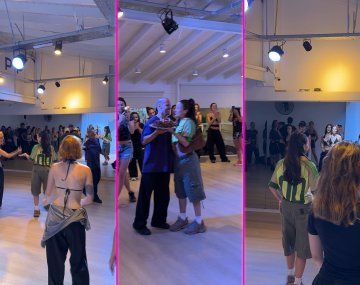 Sorpresa total: Emilia Mernes apareció en una clase de Mati Napp y se sumó a bailar BOTA