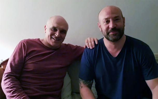 Amigos son los amigos: José Luis Espert junto a Diego Spagnuolo.