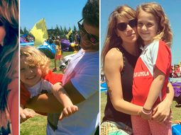 Mariano, Juliana, Milo y Olivia disfrutaron del sol Mariano, Juliana, Milo y Olivia disfrutaron del sol