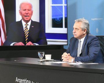Alberto planteó ante Biden mejores condiciones de financiamiento para enfrentar la crisis climática