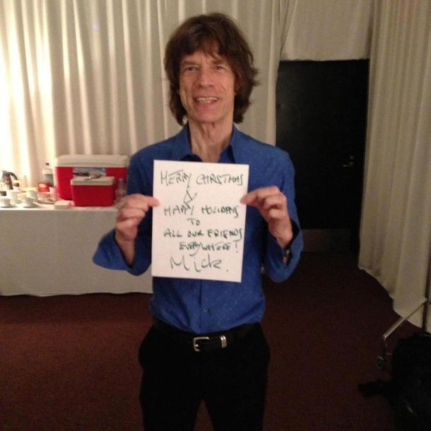 El saludo navideño de los Rolling Stones