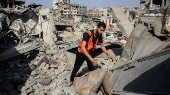 Ataque en la Franja de Gaza (Agencia Xinhua)