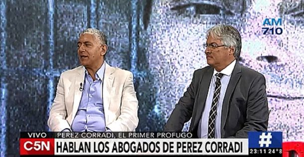 Los abogados aseguran que Pérez Corradi se va a entregar