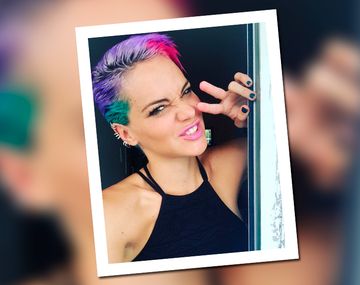 Luz Cipriota se la jugó y se tiñó el pelo multicolor