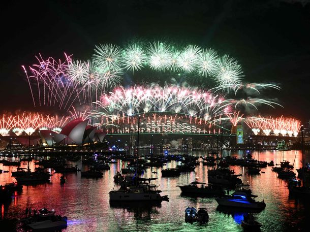 Así se recibió al 2026 en Sídney, Australia