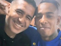 Riquelme y Sebastián Villa