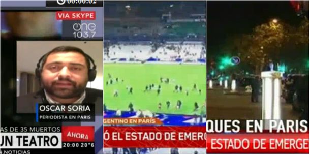 La televisión cambia su agenda por los múltiples atentados en París