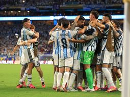 El desahogo de la Selección Argentina en el alargue. El desahogo de la Selección Argentina en el alargue.