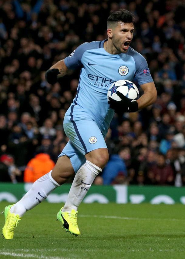 La furia de Agüero tras el doblete ante Mónaco