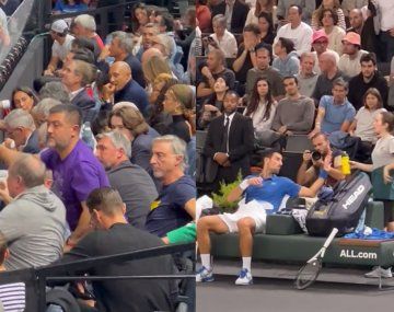 Polémica en el tenis por la misteriosa bebida que le prepararon a Djokovic