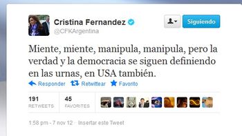 cristina fernandez tambien felicito a obama por twitter cristina fernandez tambien felicito a obama por twitter