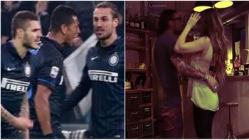 tras el choque con icardi, daniel osvaldo se relaja con jimena baron tras el choque con icardi, daniel osvaldo se relaja con jimena baron