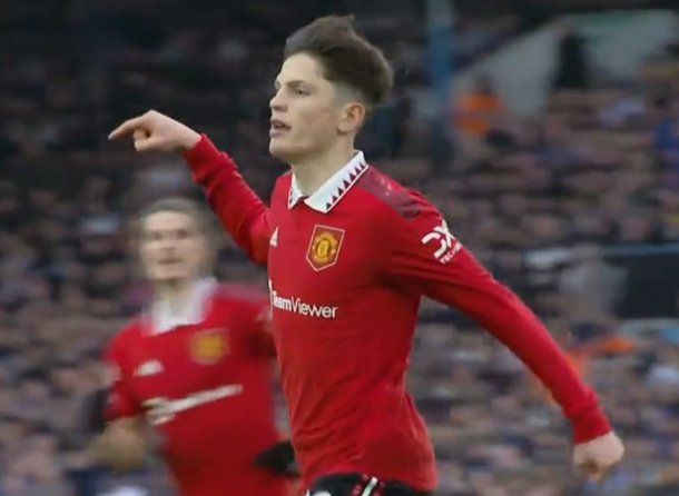 El golazo de Garnacho en el triunfo del Manchester United