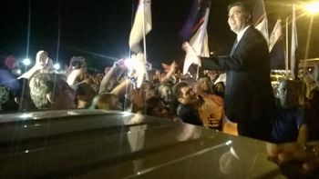 Jorge Capitanich llegando anoche a Chaco Jorge Capitanich llegando anoche a Chaco