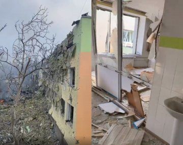 Rusia bombardeó un hospital infantil en Mariúpol