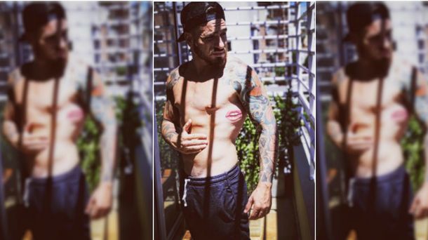 Así quedó el tattoo de Fede Bal.&nbsp;