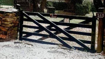 Nieve en La Carolina, San Luis. Foto cortesía Somos Noticias Villa Mercedes Nieve en La Carolina, San Luis. Foto cortesía Somos Noticias Villa Mercedes