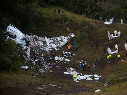 Así quedó el avión de la empresa Lamia Así quedó el avión de la empresa Lamia