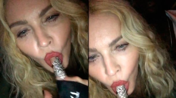 El video provocador de Madonna, simulando hacer sexo oral