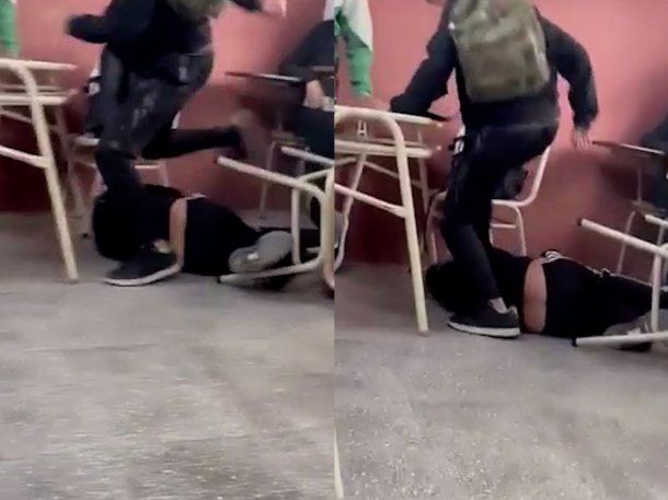 Le dio una paliza a un compañero porque no quiso cederle el banco.