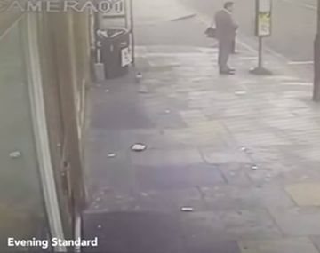 Se salvó de morir atropellado por unos segundos