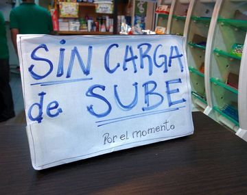 Sin carga de Sube