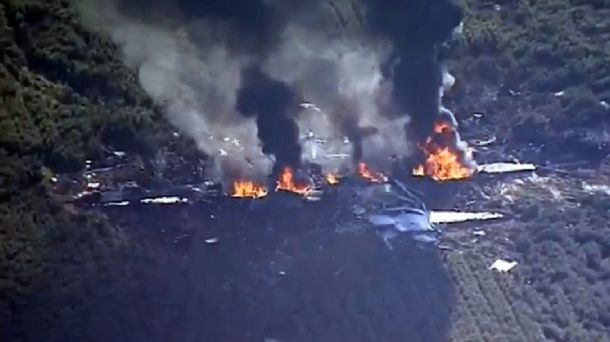 Se estrelló un avión de la marina estadounidense en Mississipi