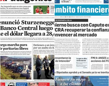 Tapas de diarios del viernes 15 de junio de 2018