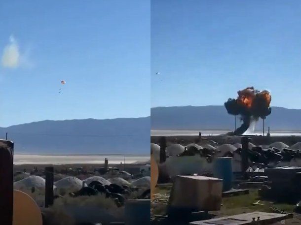 Imágenes impactantes: así se estrelló un caza F-16 durante una demostración en Estados Unidos