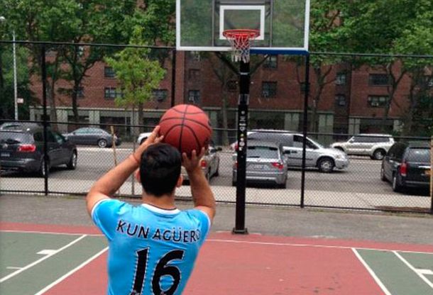 Todas las fotos del paseo del Kun Agüero por Nueva York