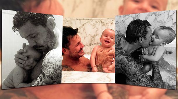El álbum más tierno de Marcelo Tinelli con su hijo Lorenzo