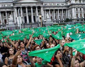 Pañuelazo verde en el Congreso