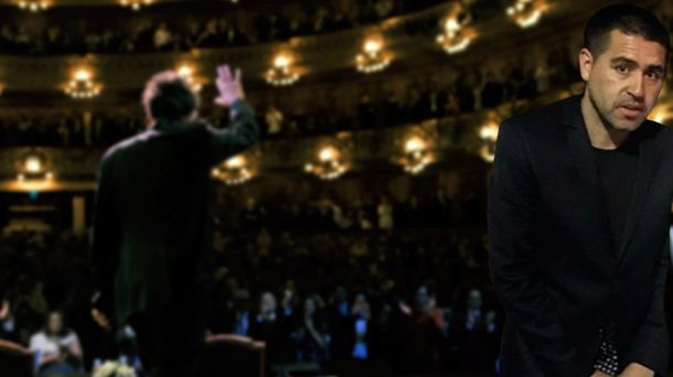 Juan Román Riquelme habló de su visita al teatro Colón para ver a Al Pacino.