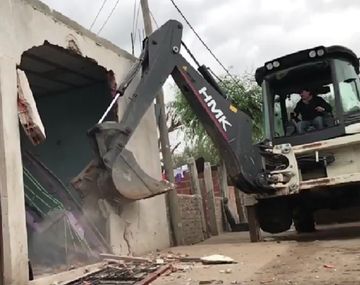 Demolieron un búnker narco en Ingeniero Budge