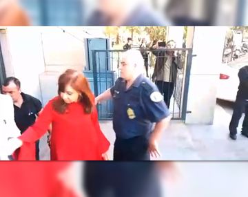 Así salía Cristina de Comodoro Py