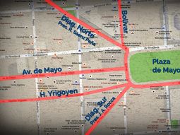 MAPA: ¿Cuáles son los cortes de tránsito por los festejos del 25 de Mayo?