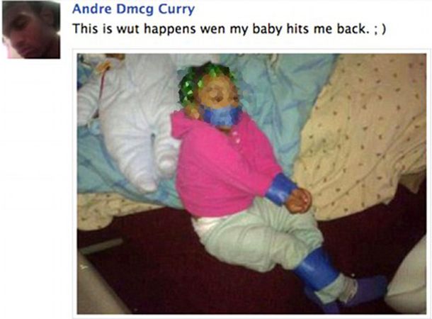 Niña amordazada