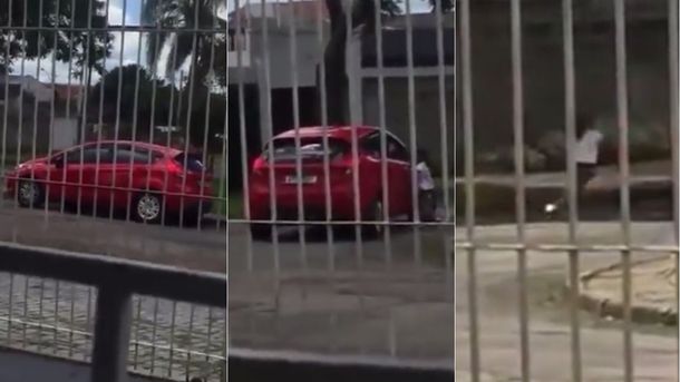 VIDEO: El desgarrador momento en que una madre abandona a su hija