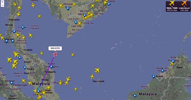 Los radares malayos captan una señal que podría ser del vuelo MH370