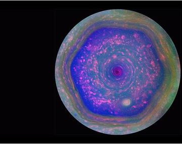 Capturan una imagen del misterioso hexágono de Saturno