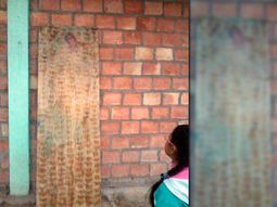 Apareció imagen de la virgen en una casa