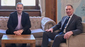 Manuel Adorni y Diego Santilli. Manuel Adorni y Diego Santilli.