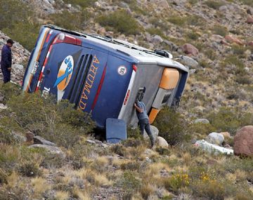 Accidente de micro en Mendoza