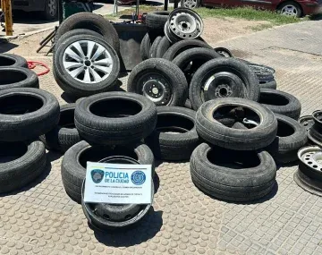 Villa Zabaleta: mantero vendía cubiertas y llantas robadas