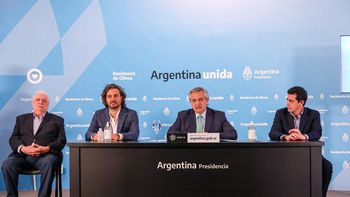 Ginés Gonzáles García, Santiago Cafiero, Alberto Fernández y Wado de Pedro Ginés Gonzáles García, Santiago Cafiero, Alberto Fernández y Wado de Pedro