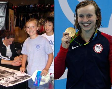 La foto más conmovedora de Michael Phelps con la nadadora del momento