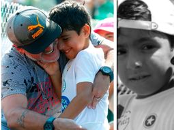 Diego Maradona y Benjamín Agüero juntos Diego Maradona y Benjamín Agüero juntos